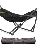 Uniki Hammock Stand With 3 Year Warranty Instant 30 Second Foldable Hammock Setup 550 Lb Capacity For One Person, bag included