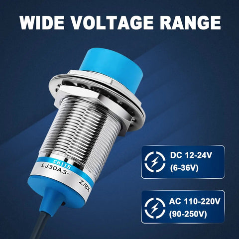 M30 Thread Capacitive Proximity Sensor Switch With Shielded Housing NPN Normally Closed DC Type LED close-up view
