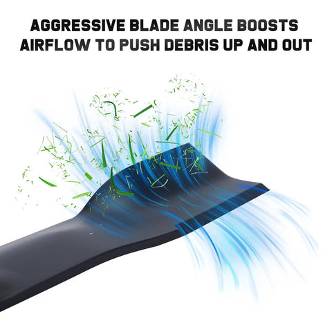 42 Inch Mower Blades For John Deere Riding Lawn Mowers With 7 Point Star Spindle blowing grass clippings