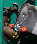 JTH410E T-Handle Hex Key Set 10-Piece SAE Inch Hex Wrenches in use on machinery with glove for grip