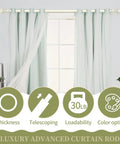 Farmhouse Curtain Rods For Windows 36 To 88 Inches Heavy Duty Adjustable Drape Rod With Vintage Coastal Texture Finials Antique White Finish For Bedroom And Living Room set with curtains on a window featuring load capacity icons.