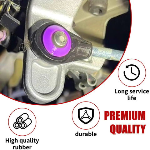 2 Piece Transmission Gear Shift Cable Bushing Repair Kit Install Tool in use, showing high-quality rubber and durability