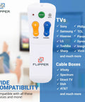 Senior Friendly Big Button Universal TV Remote For Dementia Caregivers, Simple 6 Button Layout, compatible with multiple devices