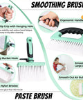 Smoothing paste brush from Pro Gear Wallpaper Tools Kit with ergonomic handle and nylon bristles for large area smoothing.