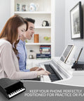 Sturdy Piano Phone Stand For Desk And Bedside Holder That Grips Up To 8 Cm Wide Phones Perfect On Piano With Two People Playing