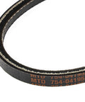 Auger Drive Belt For Snow Throwers 28 In And 30 In Fits 2x 28 In, close-up showing texture and MTD 754-04195 marking.