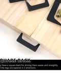Pinch Dog Clamp Kit 10Pcs 2 Inch Woodworking Clamps with square back and tapered legs on wood panel