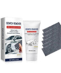 Scratch Remover For Cars Quick Fix Kit With Nano Sparkle Cloth 60g shown with box, tube, and cloth for restoring car paint.