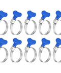 Stainless Steel Hose Clamps Worm Gear 15 Pack Adjustable 25 To 38 Mm Thumb Screw Clamp For Fuel Lines And Plumbing Blue