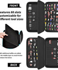 Heavy Duty 88 Slot Knife Display Case For 66 Plus Pocket Knives Four Sided Organizer With Large Capacity