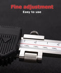 Built Tough Heavy Duty 40 Inch Digital Caliper With Extended Long Jaw For deep reach, showing fine adjustment knob and measurement scale.