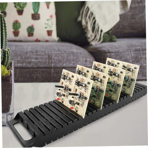 Anti Static Bar Rack With 25 Slot PCB Tray ESD Safe Circulation Shelf For Circuit Boards And Electronics Storage