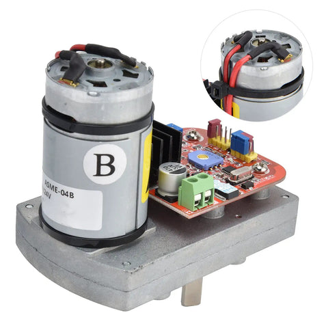 Dead Nuts Robot Servo Motor Delivering Sick Torsion With Reinforced Metal Gears And Aluminum Housing Perfect For Serious RC Steering Upgrades And Precision Camera Pan Tilt Assembly Running Tight On Plus Eleven To Thirty Volt Dc, showing motor and control board.
