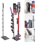 Durable Floor Storage Stand For Dyson V15 Detect V11 V10 V8 V7 V6 Cordless Vacuum Cleaners With Full Metal Organizer And Six Hooks