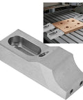 S136H Die Steel Low Profile Cnc Side Clamp Vise Set M8 Arc Jaws for machining on a CNC milling machine.