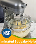 Stand mixer with glass bowl using Food Grade Equipment Lubricant For Kitchen Appliances Like Stand Mixers Espresso Machines Beer Kegs Slushies And More Odorless NSF H1 Safe Grease 1 Oz 2 Pack.
