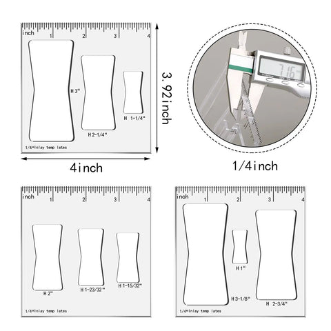 Badass Butterfly Router Template Set For Woodworking Featuring Slick Bowtie Jig Kit with flexible inlay layouts on acrylic sheets.