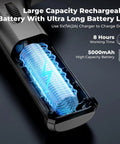 Large capacity 5000mAh battery feature of Two Way Articulating Borescope With Light 0.24 Inch Endoscope Camera For Tight Spaces