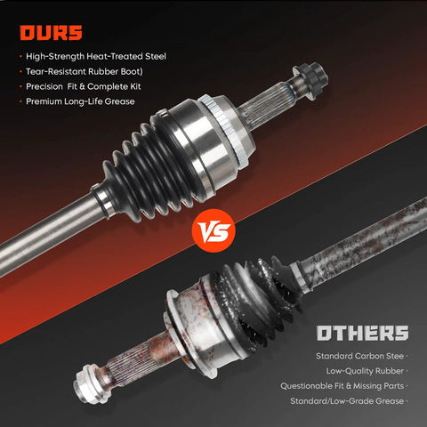 Toyota Camry 2.5L CV Axle Shaft Assembly Front Left And Front Right Fits 2012 2013 2016 2017 Replace 66 5410 66 5294 with heat-treated steel boot