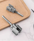 This 2 Piece Integrated Pipe Threading Tool Set For Electric Drill Handles Both External And Internal Threads. Featuring 1/2 In And 3/4 In NPT Cutter Sizes, It Is Perfect For PVC Pipe Work.