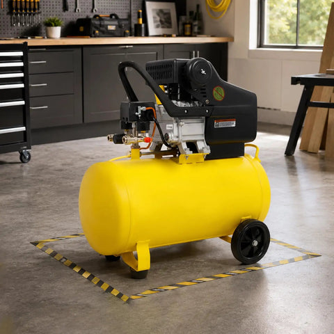 Aceinheu 13 Gallon Oil Lubricated Air Compressor 4 5HP Portable Unit 115 PSI Quiet Operation For Garage DIY Projects Home Improvement Woodworking Workshop And Professional Carpentry Tasks