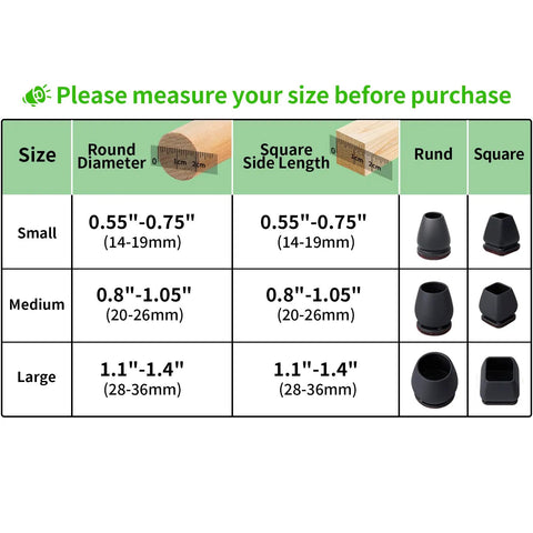 16 Pack Extra Small Chair Leg Protectors With Thick 5mm Felt Pads For Hardwood Floors Round Black Furniture Sliders And Leg Caps For Metal Bar Stools Fits 0.55 To 0.75 Inch Legs Easy Glide Durable Floor Saver