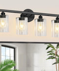 Outdoor Wall Light Fixtures With Clear Glass Shade For Bath, Mirror, Kitchen And Exterior Use, Weatherproof Wall Lamps