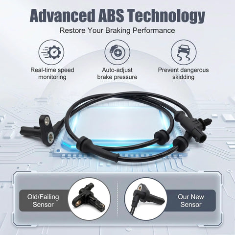 Rear Left Abs Wheel Speed Sensor Direct Replacement For Anti Lock Brake System Oem 3630050U2010 No Sweat Install shown with features