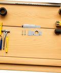 Top Grade CIYODO Drive Belt Tensioner Assembly For Ts400 Concrete Saw Ensures Steady Power And Smooth V Belt Operation Perfect OEM Replacement Kit For Gas Powered Cutting Tools That Really Keeps Things Running Tight. grey metal belt tensioner with screws on wood