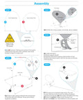 Assembly instructions for Ultimate Golf Chipping Net And Mat System For Portable Indoor Practice With Automatic Ball Return.