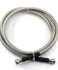Heavy Duty Stainless Steel Braided Fuel Lines Kit For 1999 To 2003 Chevy Silverado And Gmc Sierra 1500 2500 3500hd Ptfed High Flow Plumbing Tough As Nails Drip Free Ride, close-up view.