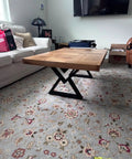 Heavy Duty 16 Inch Coffee Table Legs Set Of 2 Industrial Metal Bench Legs with 600 Lbs Load Capacity under wooden table