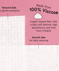 Ultra Soft Disposable Face Towels For Travel Essentials On The Go Extra Large Wipes For Cleanse And Makeup Removal Highly Absorbent And Lint Free Vegan Facial Tissues 60 Count textured and smooth sides