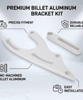Heavy Duty Billet Aluminum CNC Power Steering Pump Bracket Kit Mid Mount V Belt Fit For 289 302 351W SBF Engines Plus 64-69 Cars And Trucks Make Your Ride Rock Smooth, CNC-machined parts