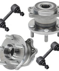 Rear Wheel Bearing Hubs Kit For 2005-2009 Subaru Legacy And Outback ABS Models Includes 2 Rear Hub Assemblies And 2 Sway Bar End Links Replacement For Smooth Dependable Performance