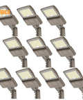 High Output 110W LED Work Light With Bright White Flood Beam For Off Road Rigs Trucks And Trailers, rugged aluminum set of 10