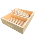 Bee Hive Top Feeder With Floats, Fully Assembled Langstroth Beekeeping Gear, Premium Pine Wood, Screw Construction