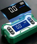 Digital Angle Finder And Level With USB Rechargeable Battery, LCD Display, Magnetic Base, Dual Axis High Precision Inclinometer, Ideal For Woodworking, Miter Saw Alignment, Picture Frame Hanging, And Precise Angle Readouts. Green plastic unit showing 0.0°
