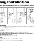 Installation guide for spring loaded gate wheel with 360 degree swivel for heavy gates outdoor gate caster kit supports up to 220 lbs.