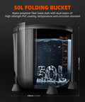 50L nylon folding bucket for Auto Drip Irrigation System Kit With 13 Gallon Bucket, 25W Water Pump, Low Water Level Sensor