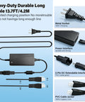 High Tech Adjustable Bed Power Cord Replacement For Tempurpedic Plus Other Brands, Stable 29V 2A 58W Adapter with 13.7FT long cable.