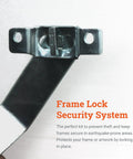 Frame lock bracket from Heavy Duty Anti Theft Picture Hangers Bulk Pack 25 Count Security Frame Lock Hanging Kit