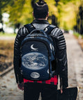 Moon Phases Space Astronomy Backpack Dope Printed Unisex Daypack With Large Capacity Durable Polyester for School Travel