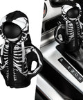 Skeleton Gear Shift Hoodie For Cars Universal Fit Halloween Decor Gear Shift Cover Keeps Your Console Cozy And Protected