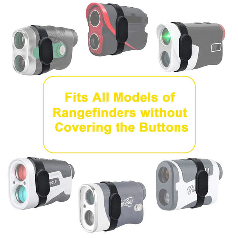 Various rangefinders with Universal Golf Range Finder Magnetic Strap Mount With Strong Magnet Keeps Your Rangefinder Secure On The Go