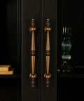 Get The Look You Want With These Super Stylish Vintage Antique Brass Cabinet Pulls That Have 5 Inch Hole Centers on black cabinet