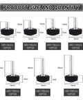 Image showing 70 Piece M5 Thumb Screw Kit with knurled grips, featuring 7 sizes from 8mm to 25mm, highlighting product size and quantity.