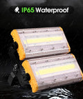 Heavy Duty 100W LED Flood Lights Hella Bright IP65 Waterproof Security Lamps Crisp 6500K Daylight White rugged aluminum design