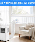 All In One Window Vent Kit For Portable AC And Dryer With Waterproof Seal Zero Gap Lock Fits 5 To 6 Inch Exhaust Hoses in window