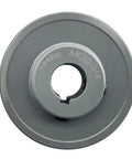 Top view of V Belt Pulley 3/4 Inch Bore 3.05 Inch OD Single Groove Cast Iron Mechanical Pulley For A 3L And 4L V Belts With Standard Keyseat